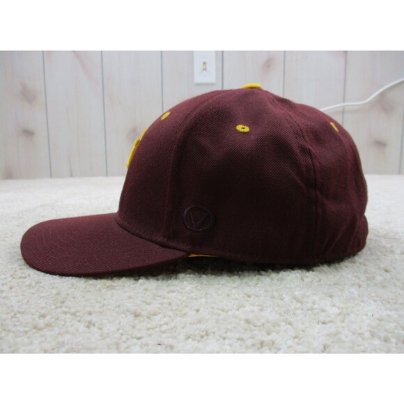 Arizona Sun Devils Hat Cap Fitted Adult 7 1/4 Red Yellow College Football Mens - Picture 5 of 11